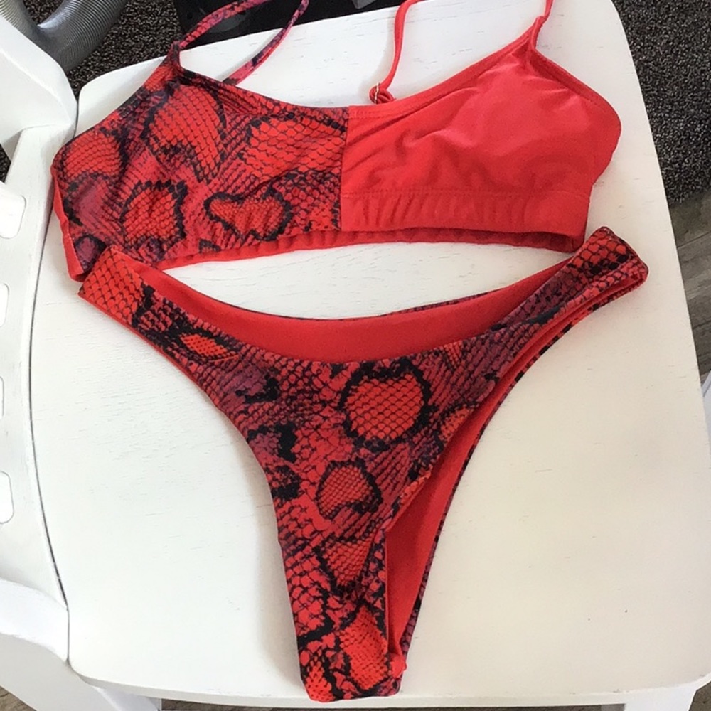 SHEIN red bikini